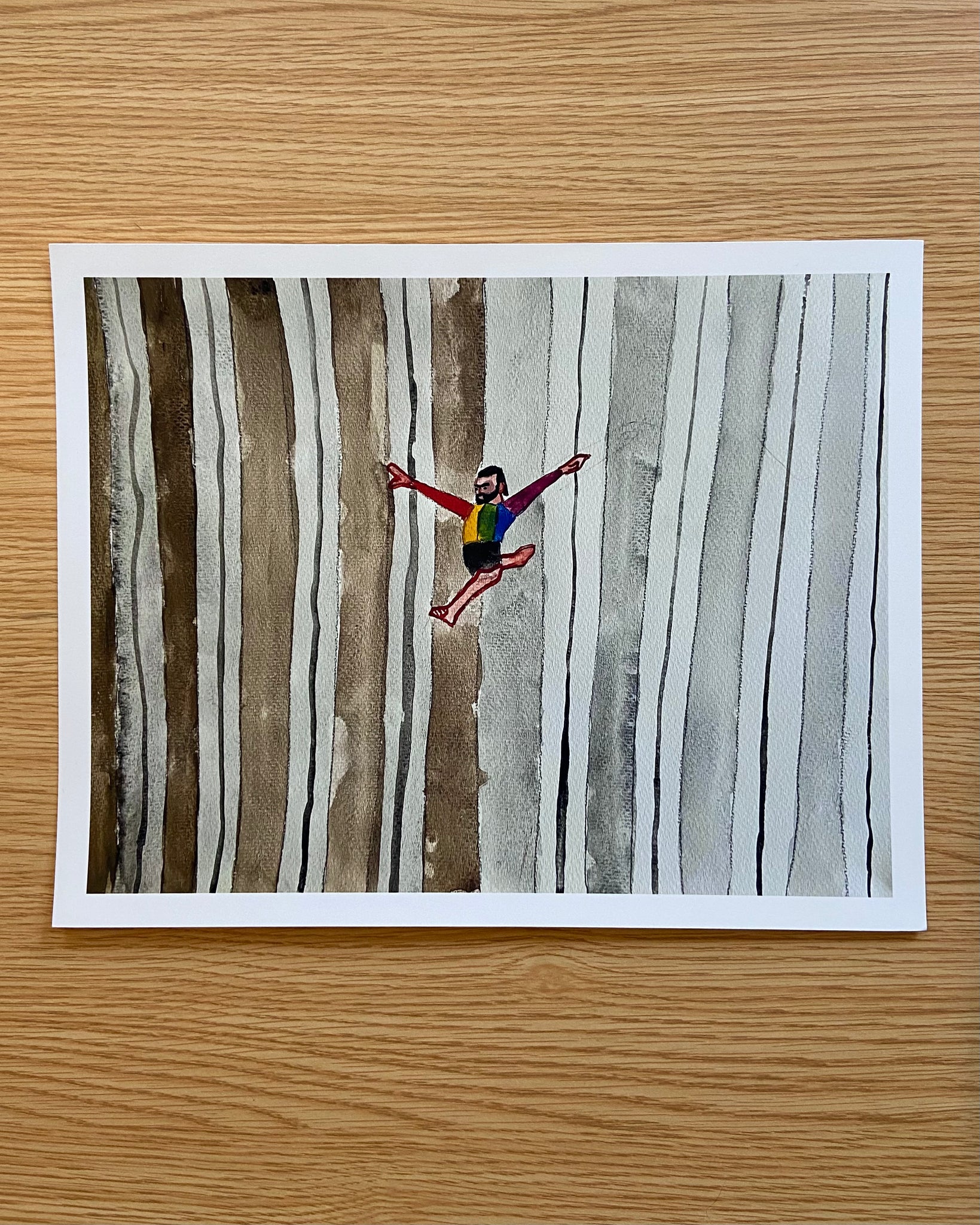 Jonathan Van Ness Falling From Twin Towers” Print Jonathan Van Ness Falling From Twin Towers” Print