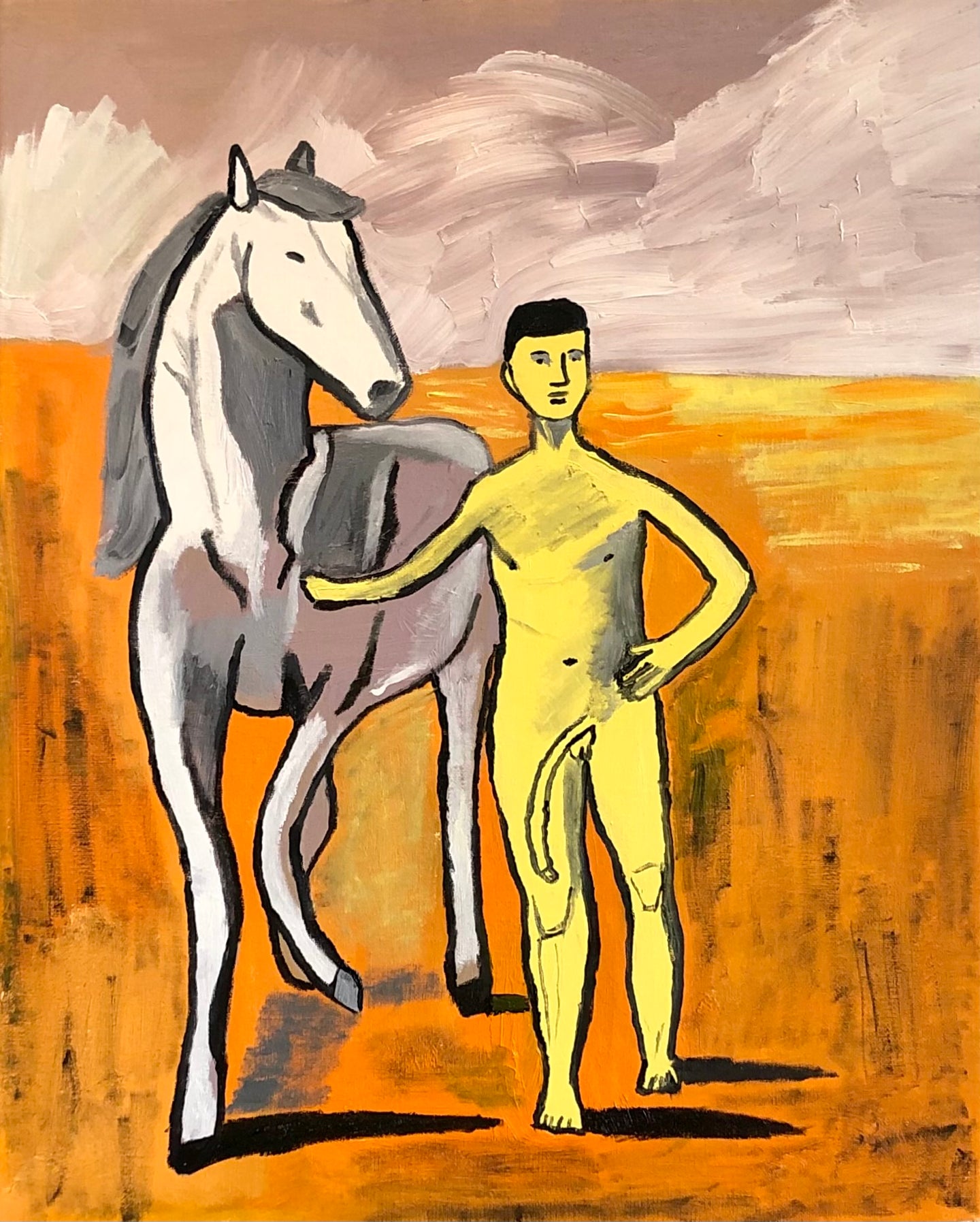 Boy Leading a Horse
