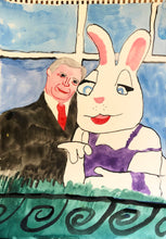 Load image into Gallery viewer, George Bush with Easter Bunny

