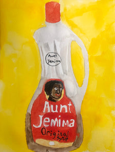 Still Life of Aunt Jemima Syrup Bottle