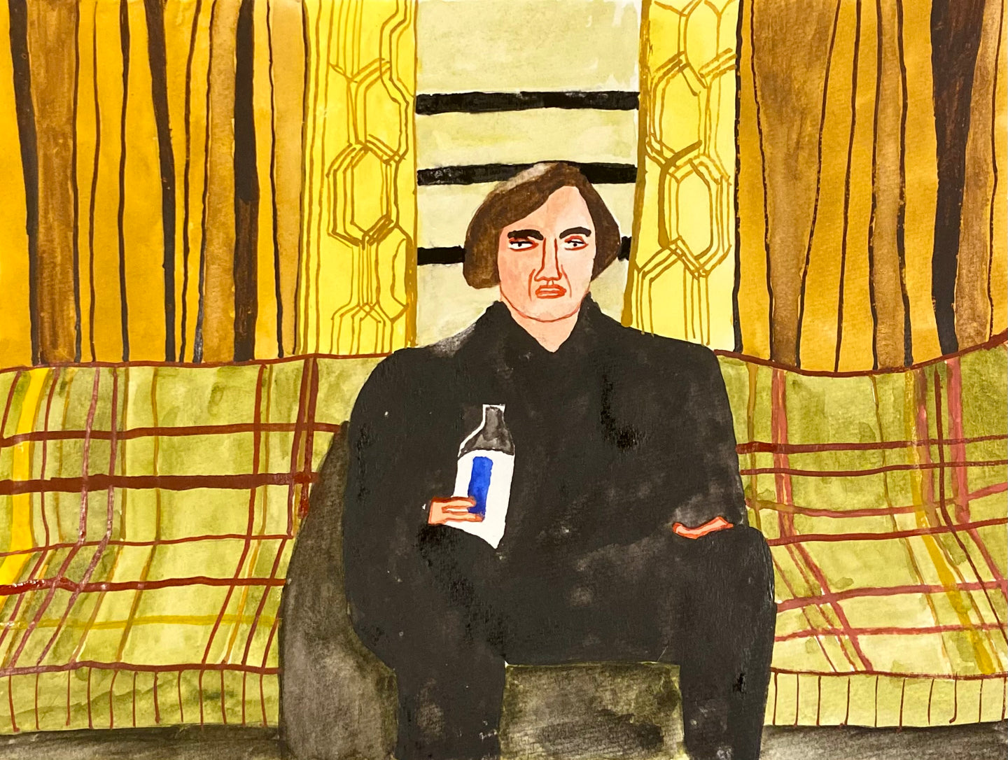 Anton Chigurh with Milk