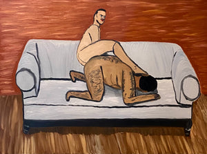 Two Men (Indian) on a Couch